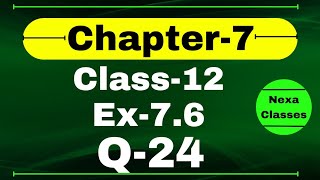 Class 12 Ex 76 Q24 Math  Chapter7 Class12 Math  Integration  Ex 76 Q24 Class 12 Math [upl. by Esej]