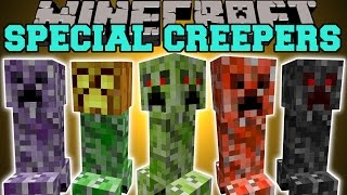 Minecraft SPECIAL CREEPERS 4 FACED CREEPER JUMPING CREEPER BABY CREEPER amp MORE Mod Showcase [upl. by Annis253]