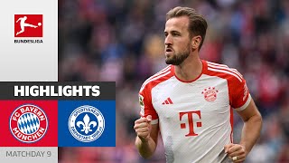 Kane with 56MGoal  FC Bayern München  Darmstadt 98 80  Highlights  Matchday 9 – 202324 [upl. by Aelrac]