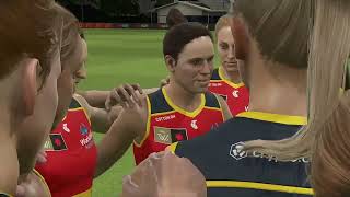 AFLW 2024 Premiership Week 1 Port Adelaide Power VS Adelaide Crows [upl. by Ecirpac]