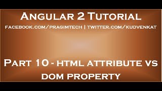 html attribute vs dom property [upl. by Issak776]