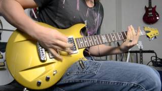 Aristides 020  Gold  DISTORTION demo  Electric Guitar [upl. by Aizatsana476]