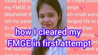 how I cleared my FMGE in first attempt [upl. by Li]