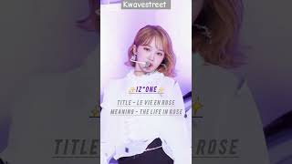 Ksongs with french title izone redvelvet txt fypシ゚viral kpopidol kpop fyp bts jungkook [upl. by Ldnek]