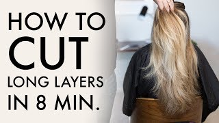 How To Cut Long Layers In 8 Min  Haircut Tutorial [upl. by Reeba25]