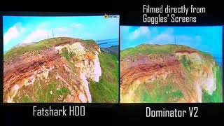 Fatshark HDO vs Dominator V2 Screen Comparison  The BEST FPV Goggles Testing EVER [upl. by Essila]