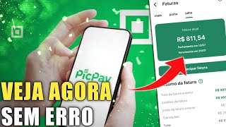 como ver a FATURA do PICPAY depois da atualização [upl. by Nyrmak]