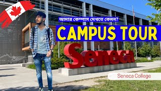 A day at Seneca College in Canada  Seneca College full campus tour [upl. by Nomit385]