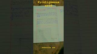 Pyroligneous acid se methyl alcohol chemistry sciencemotivation success ytshorts anash781 [upl. by Medwin]