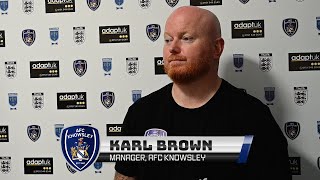 Manager Interview  Karl Brown on AFC Knowsleys Victory Against Daten FC [upl. by Marlena]