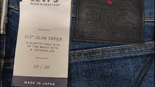 LEVIS 512 Made and Crafted Selvedge MIJ [upl. by Revilo208]