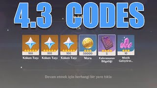 300 PRİMOGEM CODES 43 NEW VERSION CODES GENSHIN IMPACT [upl. by Elleirad]