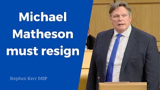 Michael Matheson must resign [upl. by Licastro]