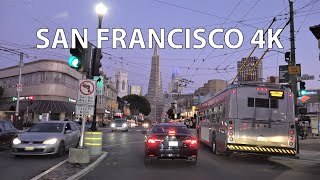 Driving Downtown  San Francisco 4K  USA [upl. by Adnema]