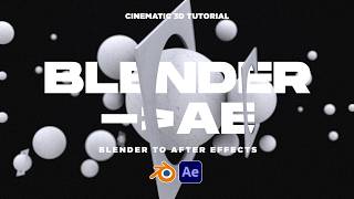 Make the Best 3D Motion Graphics  Blender to After Effects Workflow [upl. by Nodab]