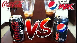 Coke Zero VS Pepsi Max Review  Battle Of The Zero Calorie Cola [upl. by Pascal]