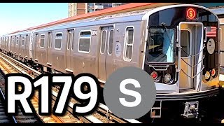 ⁴ᴷ R179 on the Rockaway Park  Far Rockaway Shuttle [upl. by Nnaer]