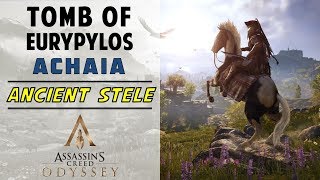 Tomb of Eurypylos Achaia  Loot Treasure amp Ancient Stele Location  AC ODYSSEY [upl. by Liman]