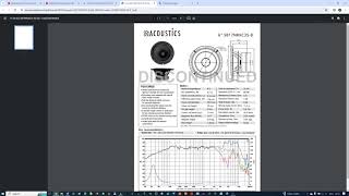 Picking up right SB Acoustics bass driver [upl. by Iene]