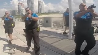 Guns Drawn While Open Carrying In Miami Beach OMG 1 Million Views [upl. by Ahsirtal]