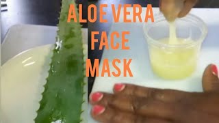 Fresh Aloe Vera Gel Face Mask [upl. by Wilburt673]