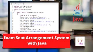 Exam Seat Arrangement System With Java  Java Projects [upl. by Anuayek777]