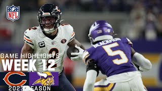 Chicago Bears vs Minnesota Vikings  2023 Week 12 Game Highlights [upl. by Garret]