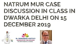 NATRUM MUR CASE DISCUSSION IN CLASS IN DWARKA DELHI ON 15 DECEMBER 2019 [upl. by Gneh]