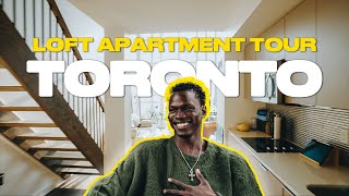 Best Loft Apartment Tour In Downtown Toronto Living Alone For The First Time [upl. by Lacram]