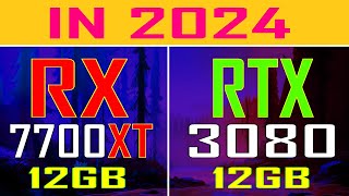 RTX 3080 12GB vs RX 7700XT 12GB  in 2024 [upl. by Knowlton]