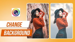 How to Change Background Effects  PhotoDirector App Tutorial [upl. by Ahsieyt818]