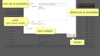 Créer une Prestation  avec Factomos [upl. by Yusem]