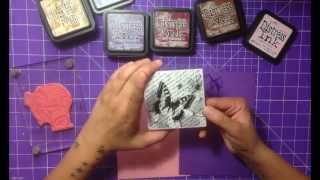 TIPS SOBRE TINTAS PARA SCRAPBOOKING [upl. by Antonie365]