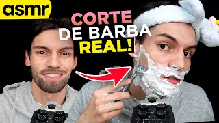 ASMR de barbería REAL asmr corte de barba  ASMR Español  mol [upl. by Nnairol]