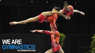 2012 Acrobatic Worlds  LAKE BUENA VISTA USA  Womens Group Final  We are Gymnastics [upl. by Arianna]