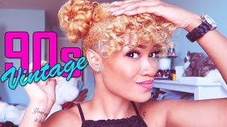 Curly Hair Tutorial  90s Inspired Hair  Bri Hall [upl. by Ahsataj]