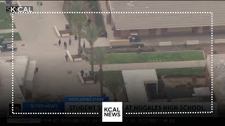 Student arrested after stabbing classmate at Nogales High School in La Puente [upl. by Eikcir]