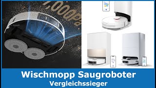 Saugroboter mit Wischfunktion Test Vergleich 2024 🥇 ECOVACS Dreame amp Co mit Absaugstation [upl. by Mastrianni]