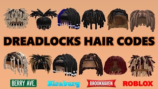 DREADLOCKS  BRAIDS HAIR CODES amp LINKS FOR BOYS  Brookhaven Bloxburg Berry Avenue  ROBLOX [upl. by Alesram]