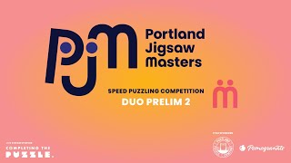 Portland Jigsaw Masters Duo Preliminaries Group 2 Speed Puzzling Competition [upl. by Noirod]