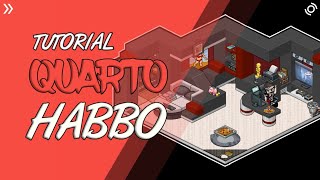 TUTORIAL HABBO  QUARTO MODERNO Construção [upl. by Yzus]