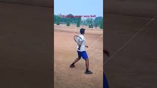 How do you feel when you misjudged super easy ball 😂 tennis [upl. by Animaj256]