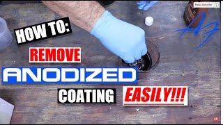 How To Remove Anodize FAST AND EASY [upl. by Ahsatak]