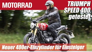 Exklusiver Test Ride Triumph Speed 400  Neuer 400erEnzylinder für Einsteiger [upl. by Leilamag535]