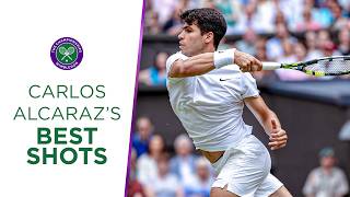 Simply Outrageous  Carlos Alcarazs best shots from Wimbledon 2024 [upl. by Gates21]