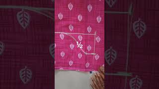 easy sleeves cutting kannada vedio simple tricks 💯 work  varunya creations 🙏 [upl. by Nnylrefinnej]