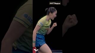 Miwa Harimoto with her dance of agility and precision 💃 WTTNagoya PingPong TableTennis [upl. by Dlareg]