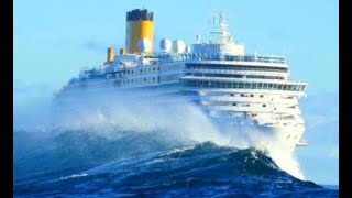 Top 10 Big Cruise Ships In Huge Storm Dangerous Waves In Hurricane [upl. by Herrick589]