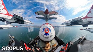 Incredible performance by female pilots at the Thunderbirds 70th Anniversary [upl. by Albur204]