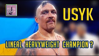 Is Oleksandr Usyk the new Lineal Heavyweight Champion [upl. by Eelrahs302]